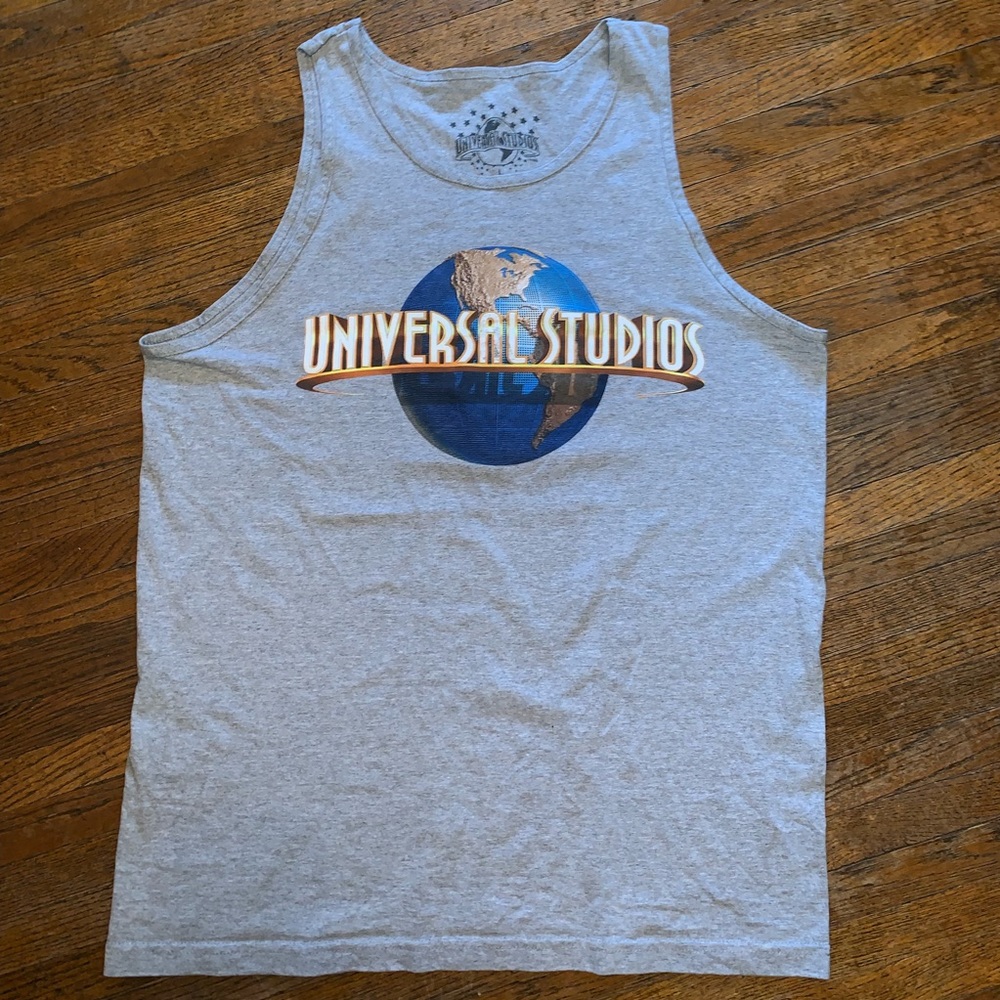 VTG 90s Universal Studios Tank Top Globe Size L
